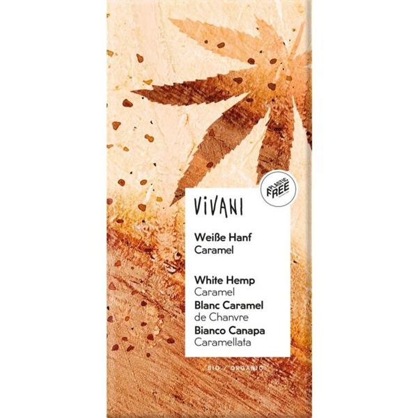 VIVANI CHOCOLATE BLANCO CON CAÑAMO Y CARAMELO